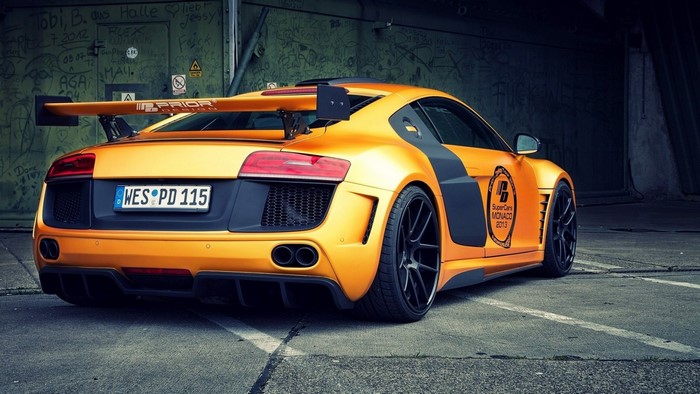 Orange Audi R8 Prior Design Supercar