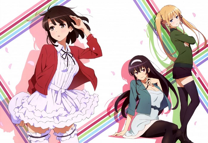 Three girls from Saenai Heroine no Sodatekata