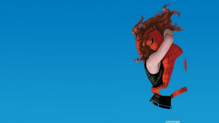 Spider-Man and Mary Jane Watson illustration