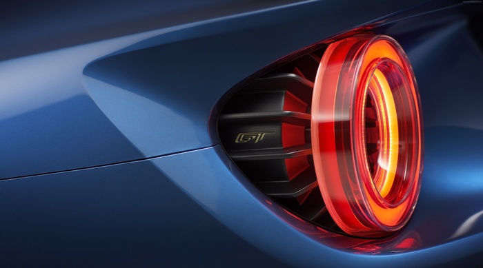 Ford GT taillight and grille detail