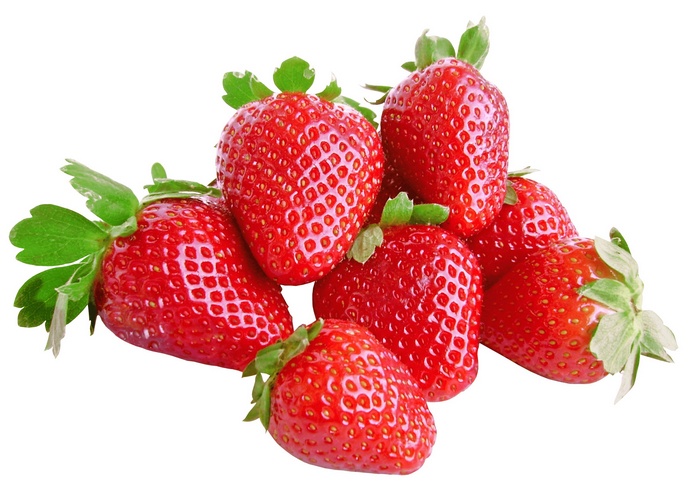 Pile of fresh strawberries