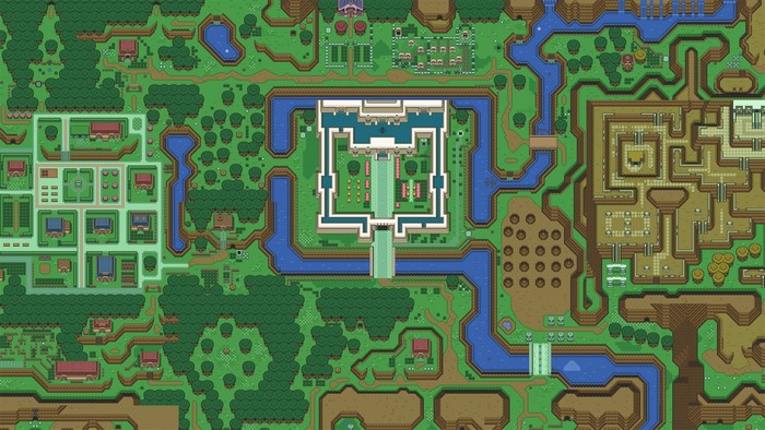 Map from The Legend of Zelda: A Link to the Past