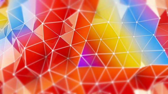 Abstract Geometric Polygon Background 4K