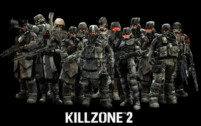 Killzone 2 soldiers with weapons