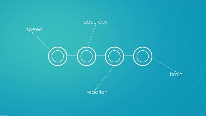 Abstract diagram with connected circles and text labels