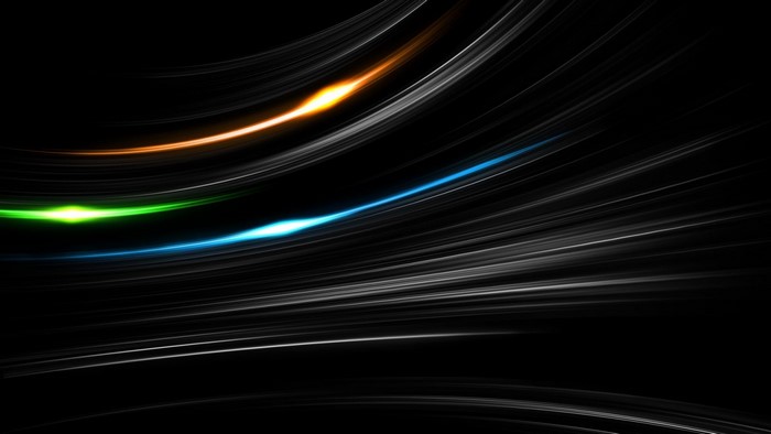 Abstract light streaks in outer space