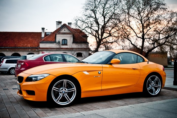 Orange BMW Z4 Sports Car