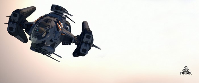 Aegis Dynamics spaceship in Star Citizen