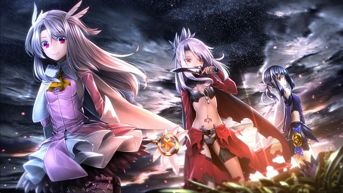 Illyasviel, Chloe, and Miyu from Fate/kaleid liner Prisma Illya