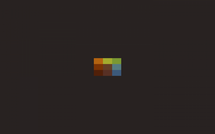 Pixelated color palette on dark background