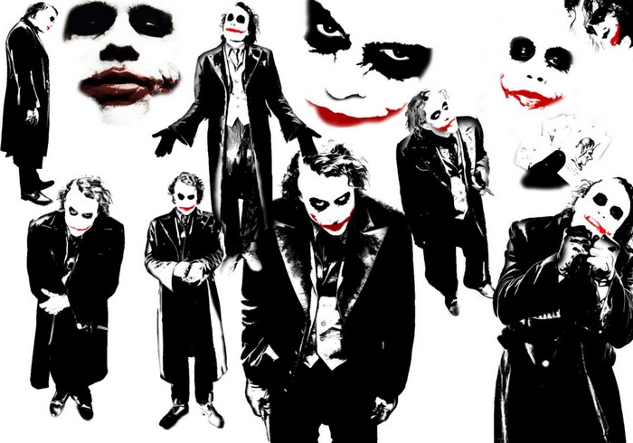 Collage of The Joker from The Dark Knight