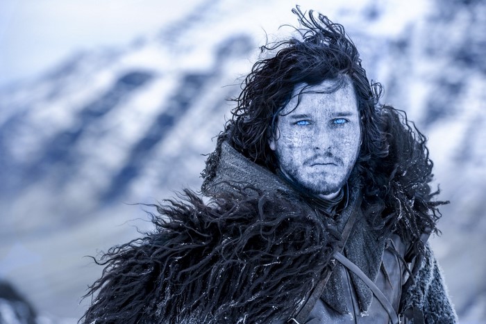 Jon Snow from Game of Thrones in winter