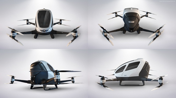 EHang 184 Autonomous Aerial Vehicle Drone