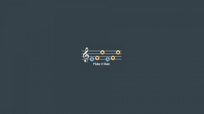 Make it Rain music notes from The Legend of Zelda