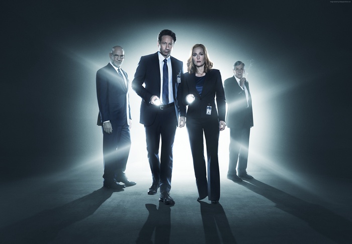 The X-Files: Mulder, Scully, Skinner, and Diaz
