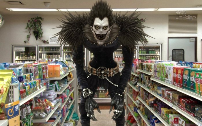 Ryuk from Death Note in a Supermarket