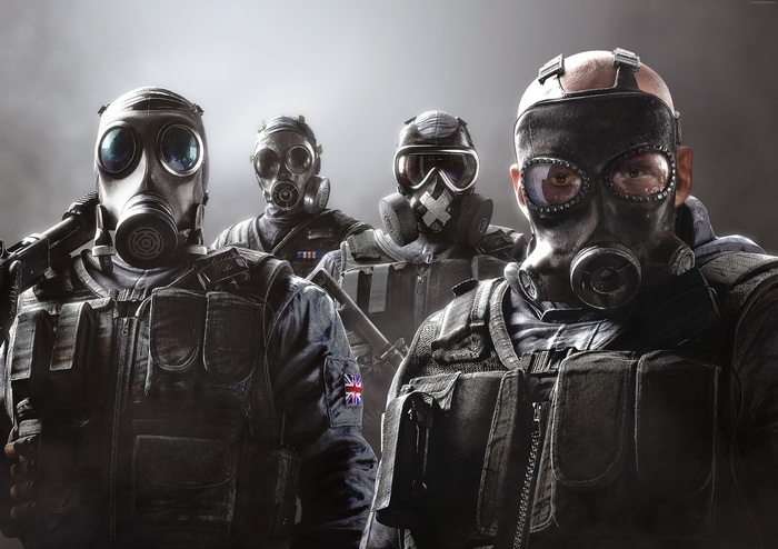 Rainbow Six Siege Operators with Gas Masks