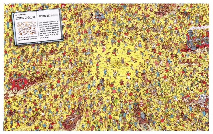 Where's Waldo? The Gold Rush