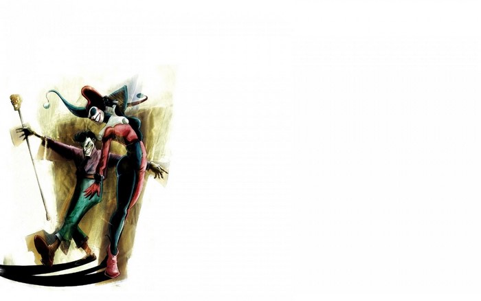 Joker and Harley Quinn illustration