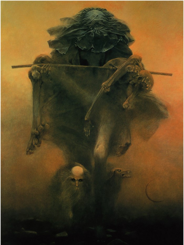 Painting by Zdzisław Beksiński