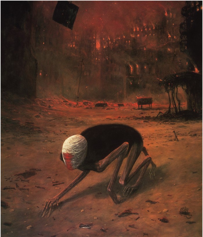 Painting by Zdzisław Beksiński