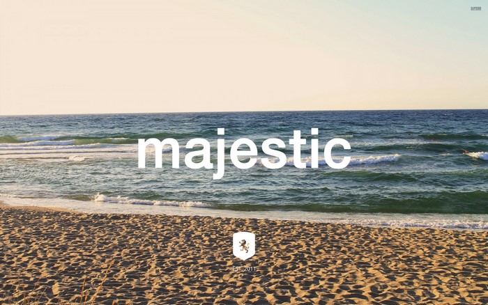 Majestic beach with ocean waves and sand