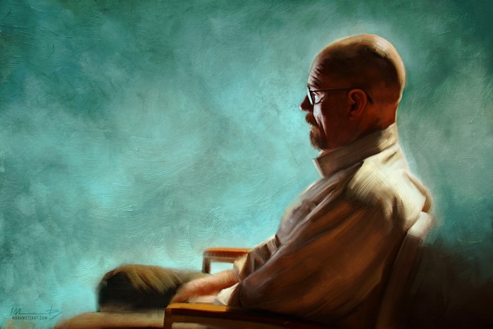 Walter White from Breaking Bad painting