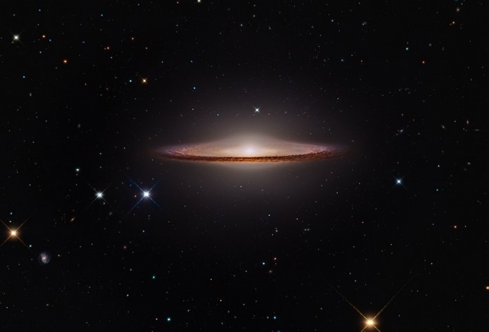 The Sombrero Galaxy (Messier 104) in Space