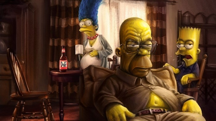 The Simpsons Meet Breaking Bad Style