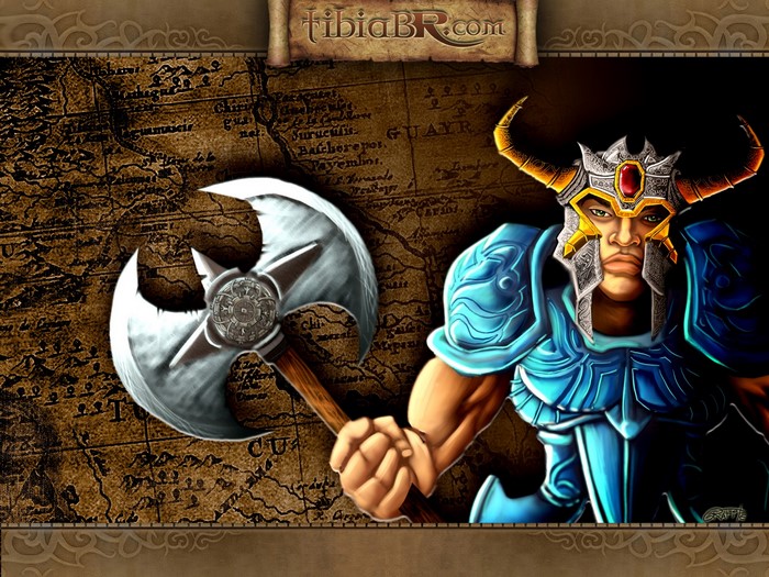 Warrior with Axe from Tibia.com