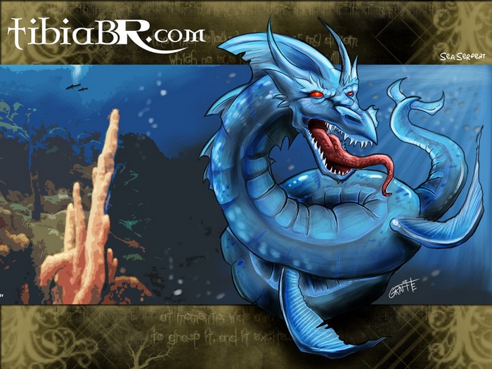 Sea Serpent illustration from TibiaBR.com