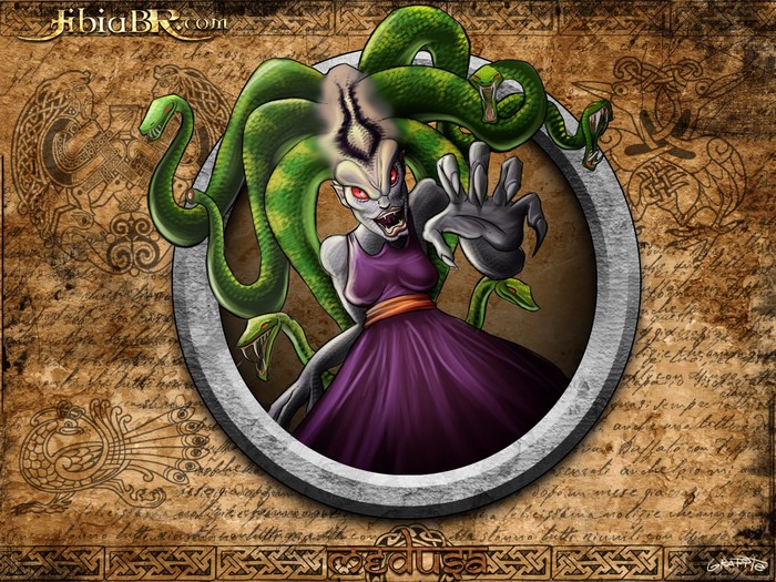 Medusa from Tibia RPG illustration