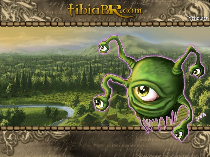 Beholder creature from TibiaBR.com