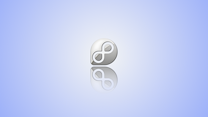 Fedora Linux logo with infinity symbol