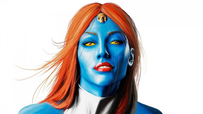 Mystique from X-Men illustration