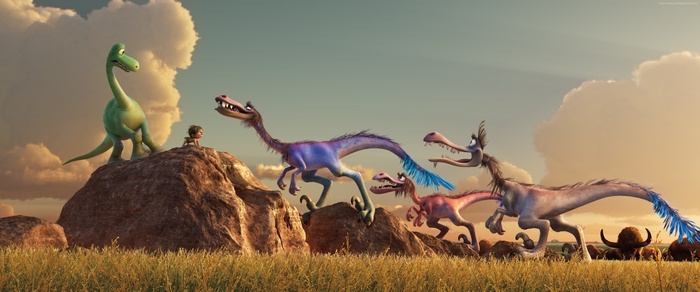 The Good Dinosaur: Arlo and the raptors