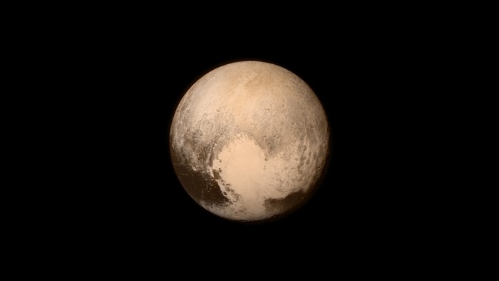 Pluto, dwarf planet in outer space