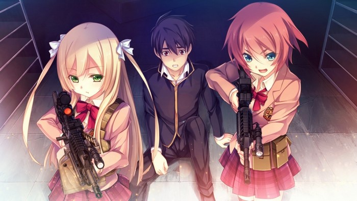 Anime characters with guns from Innocent Bullet