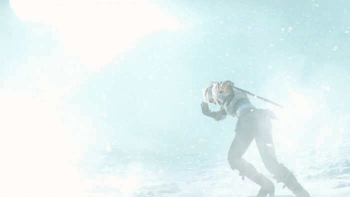 Ciri from The Witcher 3: Wild Hunt in snow