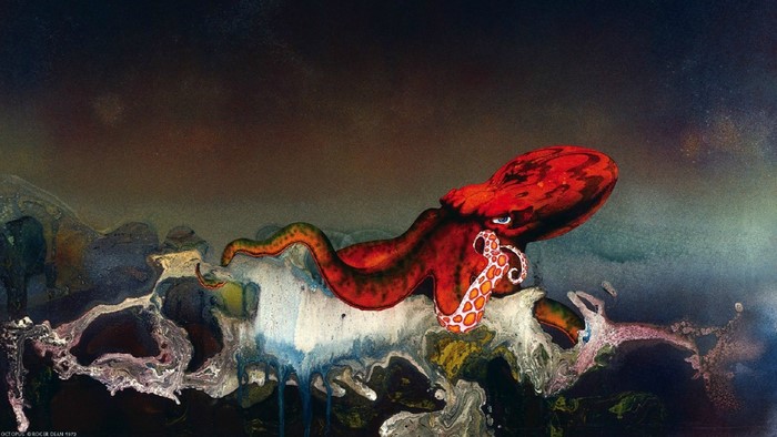 Octopus painting by Roger Dean