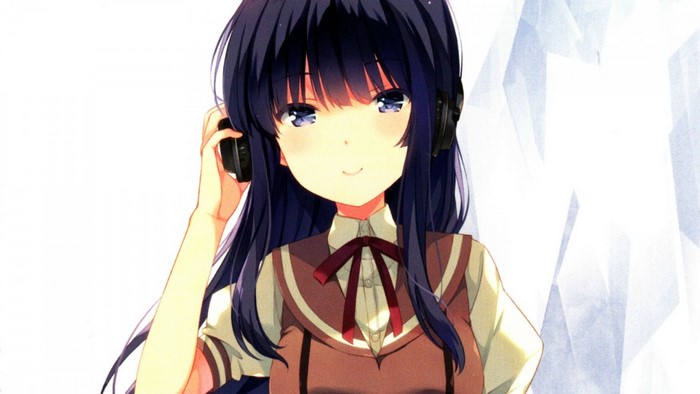 Togawa Shione from Sora no Method with Headphones