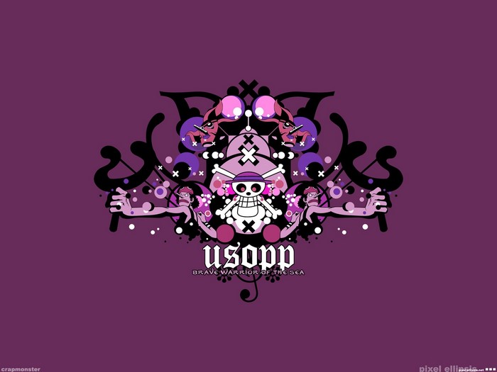 Usopp from One Piece logo illustration