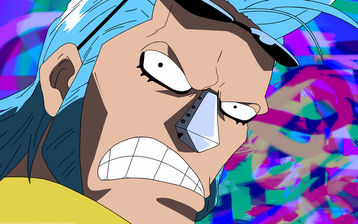 Franky from One Piece close-up
