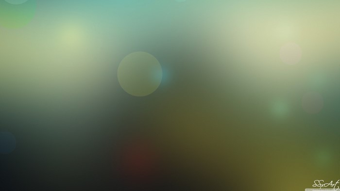 Abstract light circles and lens flare