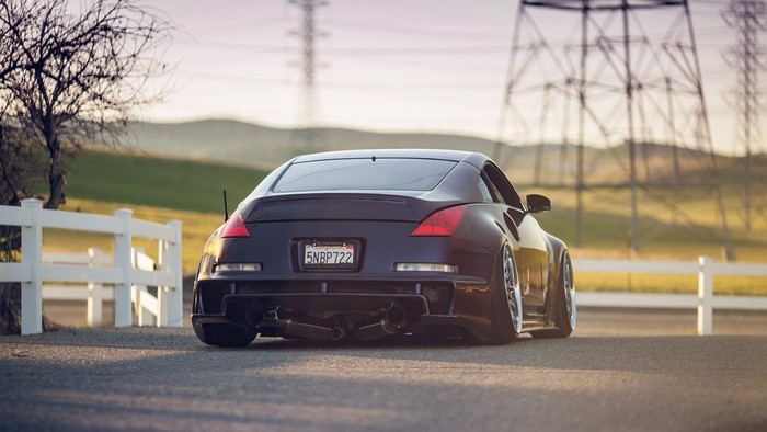 Nissan 350Z sports car with custom tuning
