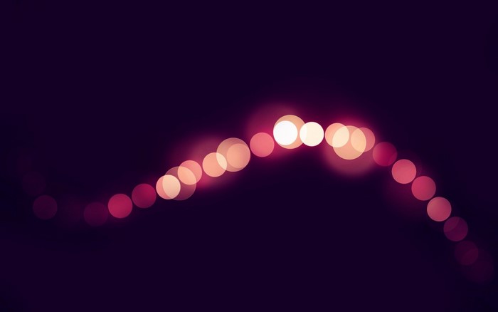 Bokeh lights on a dark background
