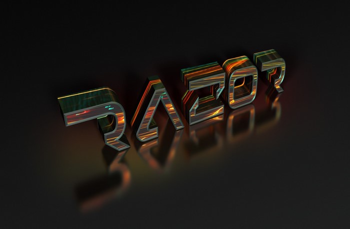 Razor 3D Text Logo