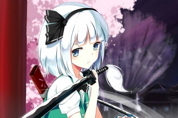 Konpaku Youmu from Touhou with Katana