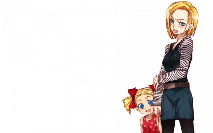 Android 18 and Marron from Dragon Ball
