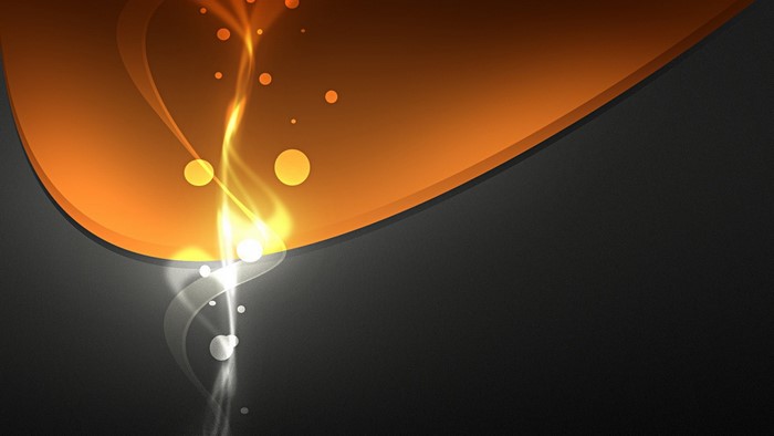 Abstract orange and gray background with glowing lights